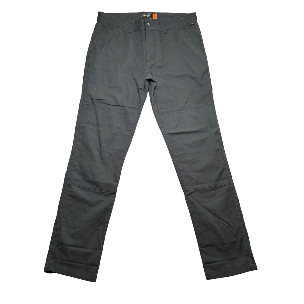 Howler Bros ATX Work Pants Mens (Fits 34x32) Gray Double Knee Outdoors Utility